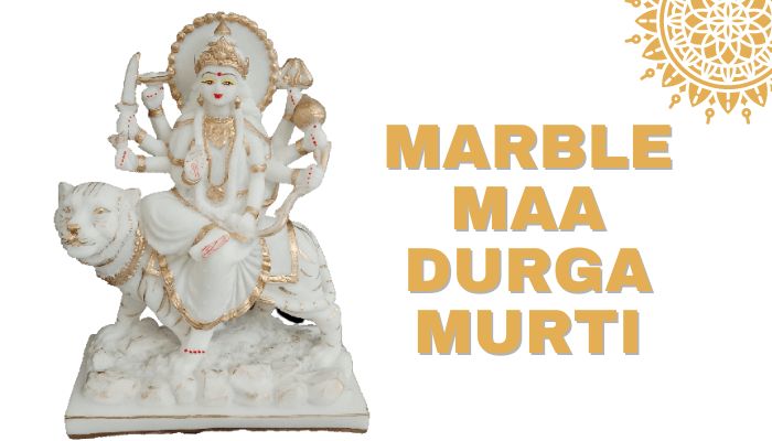 Marble Maa Durga Moorti