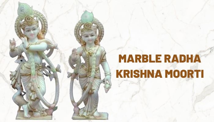 Radha Krishna Marble Murti